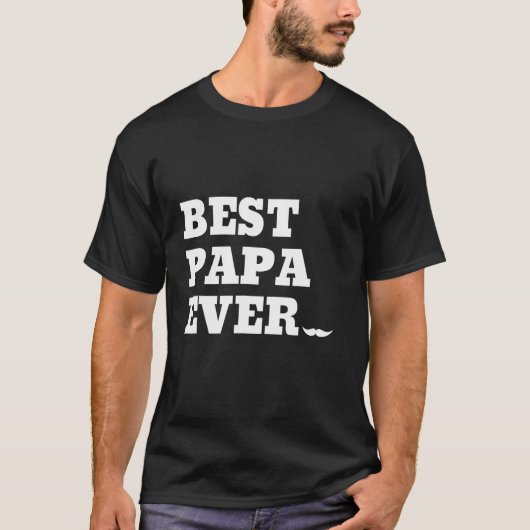 Beste Papa voor opa Husband T-shirt (Voorkant)