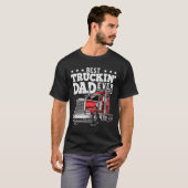 Beste papa vrachtwagenchauffeur ooit t-shirt (Voorkant volledig)