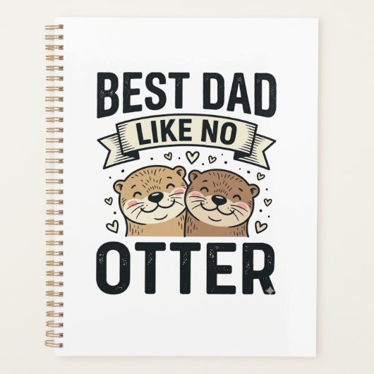 Beste Papa Zoals Geen Otter Schattige Otter Vaderd Planner (Voorkant)