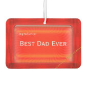 Beste Papa's Ketchup Grappige Rode Auto Luchtverfr Luchtverfrisser (Achterkant)