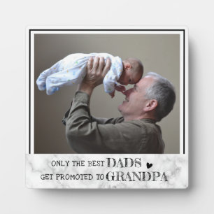 Beste papa's worden bevorderd tot opa foto marmer fotoplaat