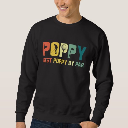 Beste papaver van Par Golf Trui (Voorkant)