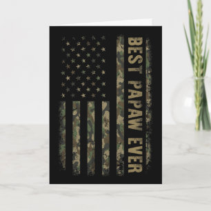 Beste Papaw Ooit Camouflage Amerikaanse Vlag Vader Kaart