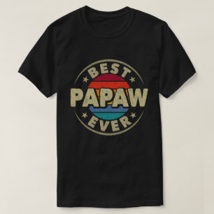 Beste papaw ooit retro  opa vaders dag t-shirt