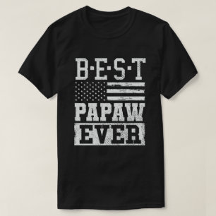 Beste Papaw ooit voor ons Flag Grandpa Fathers Day T-shirt