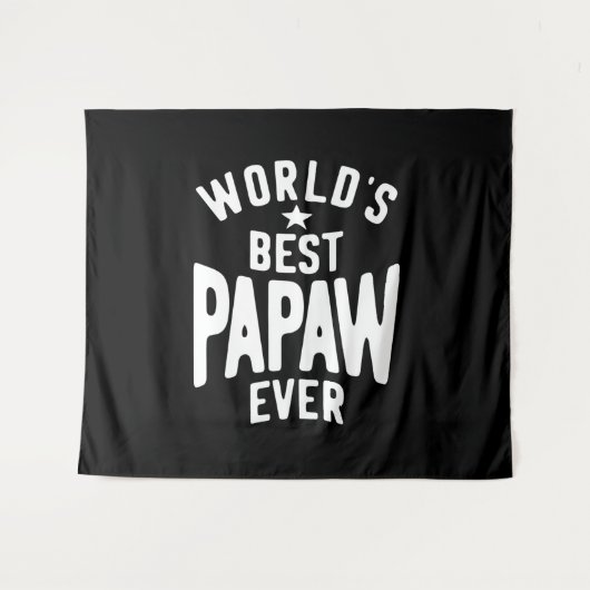 Beste Papaw van de wereld ooit | Vader Gift Wandkleed (Voorkant (horizontaal))