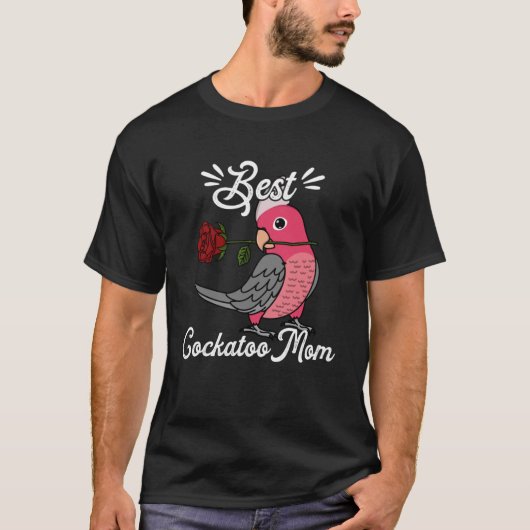 Beste papegaai mam ik Roos borst galah kaketoe T-shirt (Voorkant)