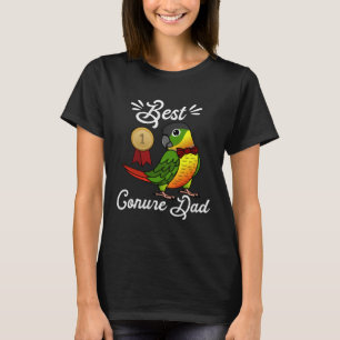 Beste papegaai papa ik geelzijdige groene wang con t-shirt