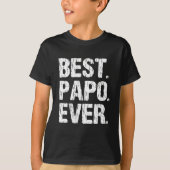 Beste Papo ooit Grappig Cool Vaderdag Gift T-shirt (Voorkant)