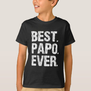 Beste Papo ooit Grappig Cool Vaderdag Gift T-shirt
