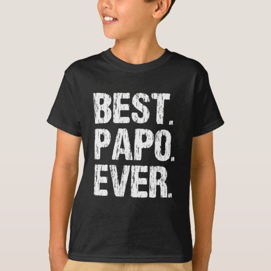 Beste Papo ooit Grappig Cool Vaderdag Gift T-shirt (Voorkant)