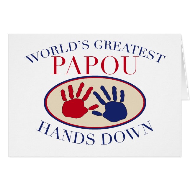 Beste Papou Hands Down (Voorkant Horizontaal)