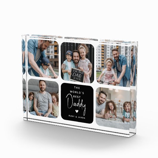 Beste pappa fotocollage van Modern World Fotoblokken (Rechts)