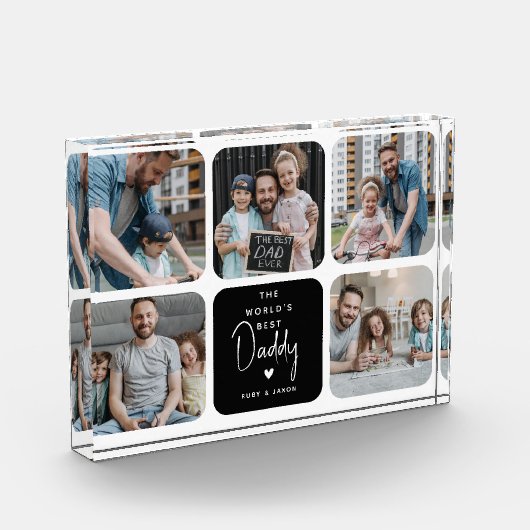 Beste pappa fotocollage van Modern World Fotoblokken (Links)