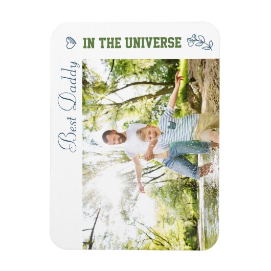 Beste pappa in de Universe Custom Photo Magneet (Verticaal)