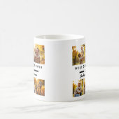 Beste pappa ooit 5 Foto Collage Vaderdag Koffiemok (Center)