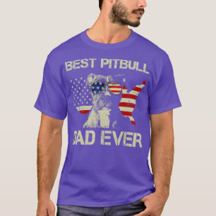 Beste pappa ooit -Amerikaanse vlag op de vierde pl T-shirt