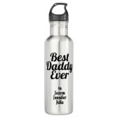 Beste pappa ooit Kindernamen Waterfles (Voorkant)
