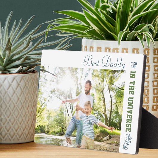 Beste pappa op de Universe Foto Fotoplaat