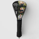 Beste pappa op foto van Par Golfer Vaderdag Golfheadcover (Voorkant)