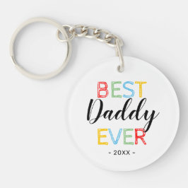 Beste pappie ooit foto-cadeau sleutelhanger
