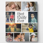 Beste pappie ooit fotocollage fotoplaat (Voorkant)