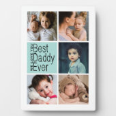 Beste pappie ooit fotocollage fotoplaat (voorkant)
