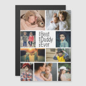 Beste pappie ooit fotocollage, magnetische kaart (Voorkant / Achterkant)