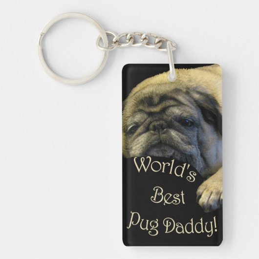 Beste pappie van de wereld sleutelhanger (Voorkant)
