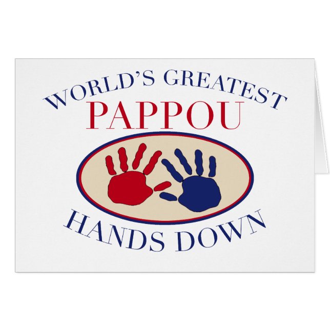 Beste Pappou Hands Down (Voorkant Horizontaal)