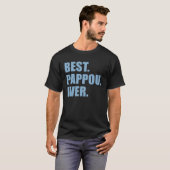 Beste Pappou ooit Griekse grootvader T-shirt (Voorkant volledig)