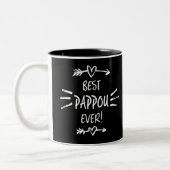 Beste Pappou Ooit Tweekleurige Koffiemok (Links)