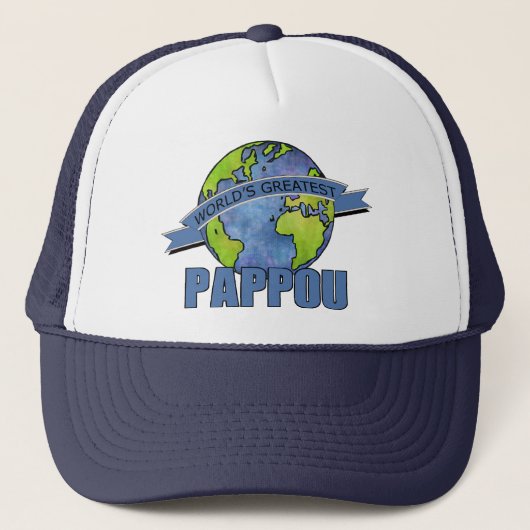 Beste Pappou Ter Wereld Trucker Pet (Voorkant)