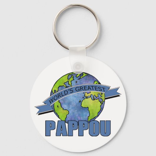 Beste Pappou van de Wereld Sleutelhanger (Voorkant)
