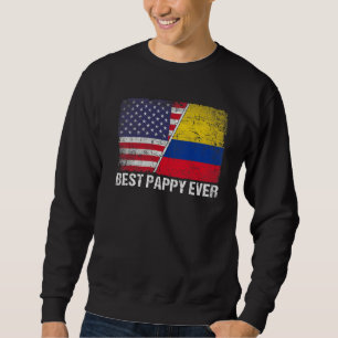 Beste Pappy Ooit Vaderdag Colombia US Flag Trui