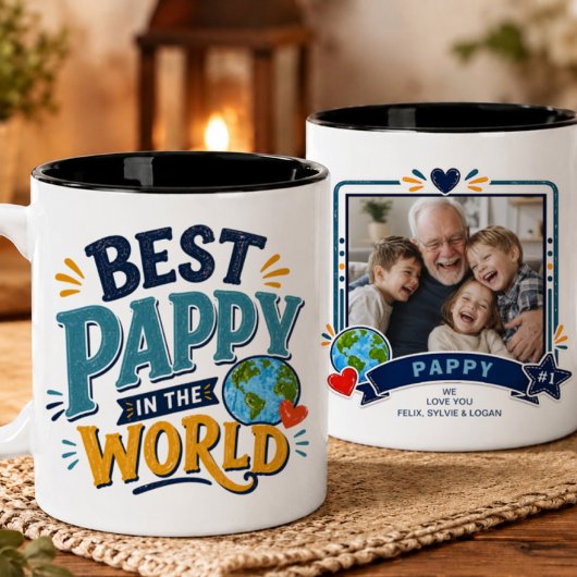 Beste Pappy ter Wereld Foto Mok
