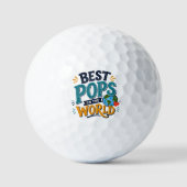 Beste Paps ter Wereld Golfbal Golfballen (Voorkant)