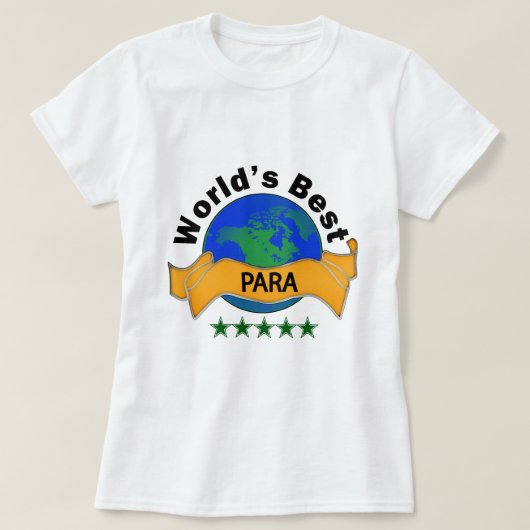 Beste para ter wereld t-shirt (Design voorkant)