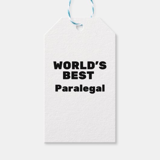 Beste paralegal ter wereld cadeaulabel (Voorkant)