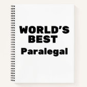 Beste paralegal ter wereld notitieboek (Voorkant)