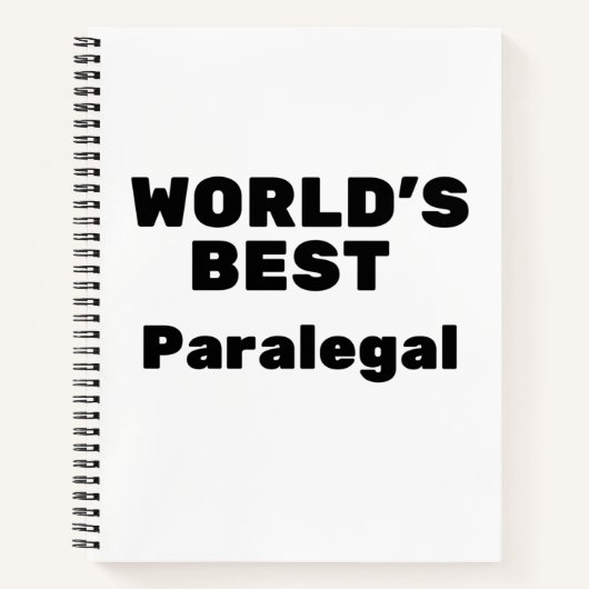 Beste paralegal ter wereld notitieboek (Voorkant)