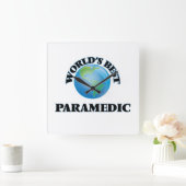 Beste paramedische wereld vierkante klok (Huis)