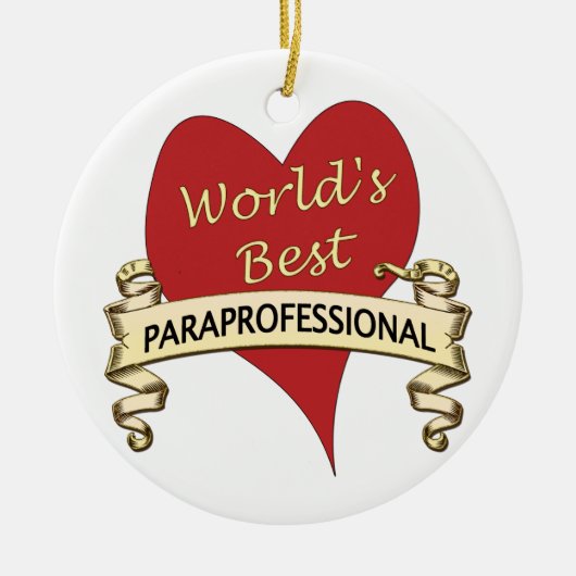 Beste Paraprofessional ter wereld Keramisch Ornament (Voorkant)