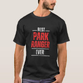 Beste Park Ranger ooit T-shirt (Voorkant)