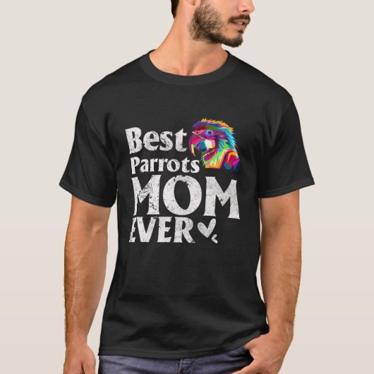beste parrots mam ooit gekleurd parrots Momm T-shirt (Voorkant)