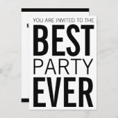 Beste partij ooit kaart (Voorkant / Achterkant)