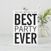 Beste partij ooit kaart (Staand voorkant)