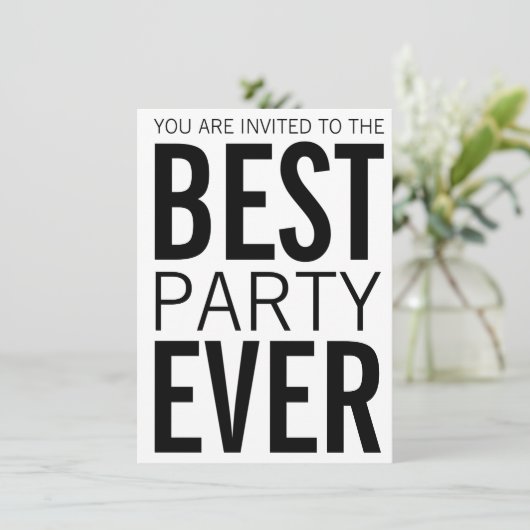 Beste partij ooit kaart (Staand voorkant)