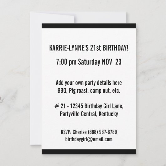 Beste partij ooit kaart (Achterkant)