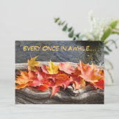 Beste partij! Uitnodigingen Herfst partijen najaar (Staand voorkant)